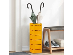 Vidaxl Suporte Para Guarda-chuva De Chuva Mostarda 15,5 X 15,5 X 49 Cm