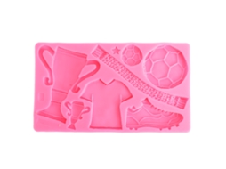 Moldes De Silicone Para Fondant De Troféus De Futebol, Roupas, Sapatos, Bolo, Chocolate, Molde Para Assar, Faça Você Mesmo, Rosa
