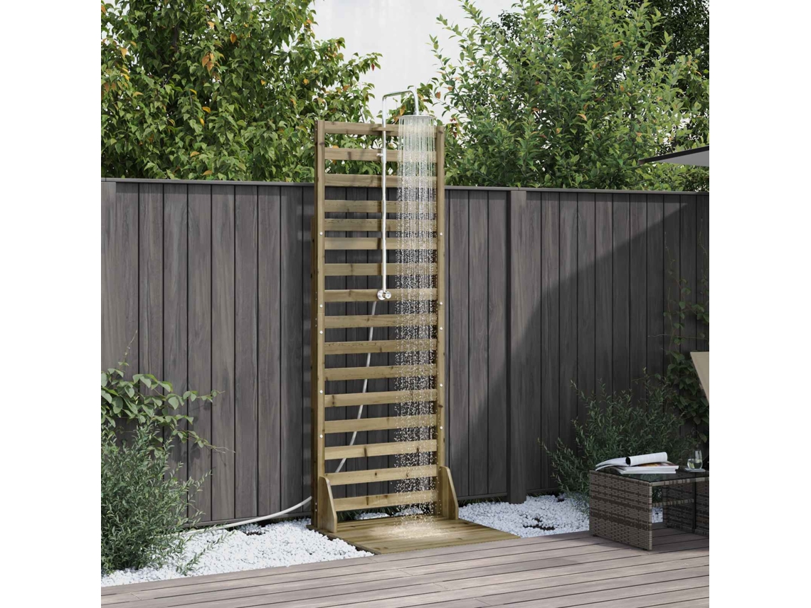 Vidaxl Chuveiro Externo 225 Cm Natural