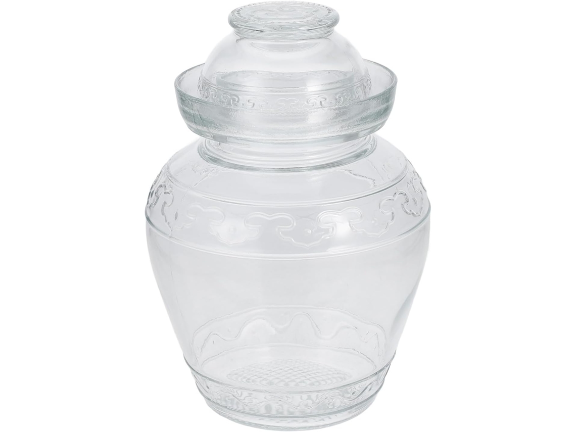 Pote De Vidro Resistente E Hermético Anneome Com Tampa Para Picles, Design Transparente E Moderno Para Armazenamento Na
