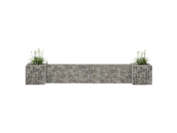 Vidaxl Gabião Em Forma De H Fio De Aço 260x40x40 Cm