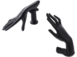 2pièces Suporte Main Colares Suporte Bijuterias Pulseiras Colares Anéis Suporte Bijuterias