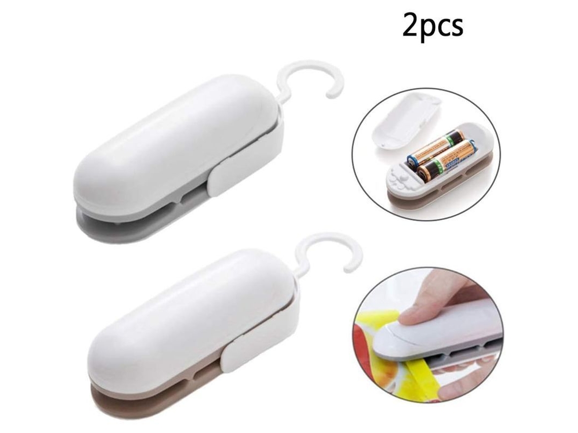 Selladora de Bolsas Mini 2 Piezas com suporte de telefone e gancho S/MARCA