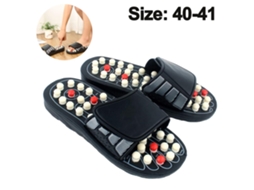 Acupressure Foot Massager Acupoint Stimulation Massage Chinelos Sapatos Reflexologia Sandálias Alívio Do Stress a Circulação-Branco-40-41 JEDBESETZT