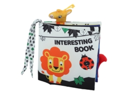 Primerox livro de Tecido para Bebê Macio Mordível Estéreo Educativo com Tocar e Sons Tipo B