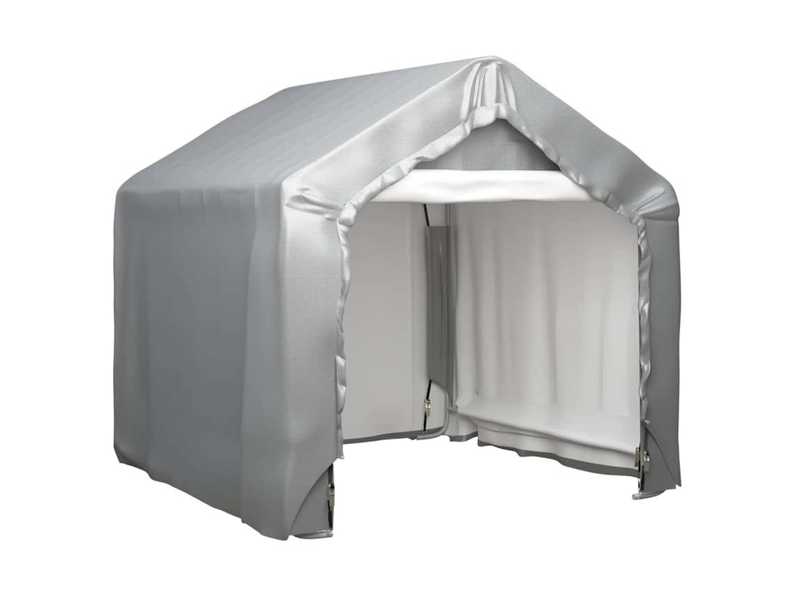 Vidaxl Tenda De Armazenamento 180x180 Cm Aço Galvanizado Cinzento