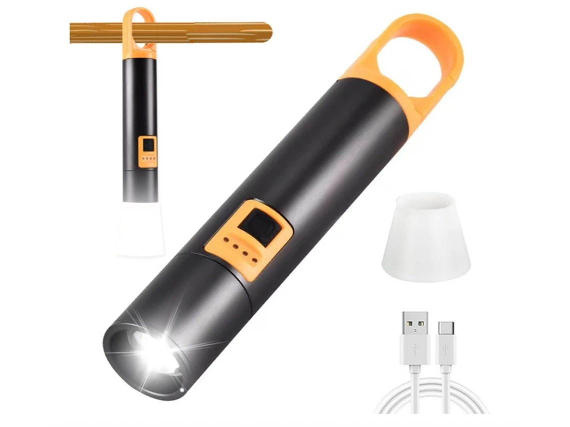 Lanterna Yunzii S18 Led 1000 Lúmens Altos Zoomable Preta