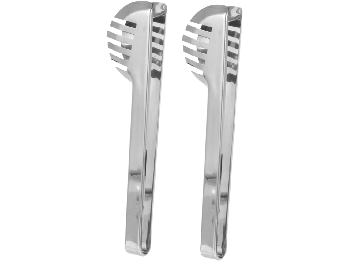 Conjunto De 2 Pinças Aço Inoxidável Para Alimentos, Pinças Ergonômicas Para Massas, Utensílio Prático Para Buffet