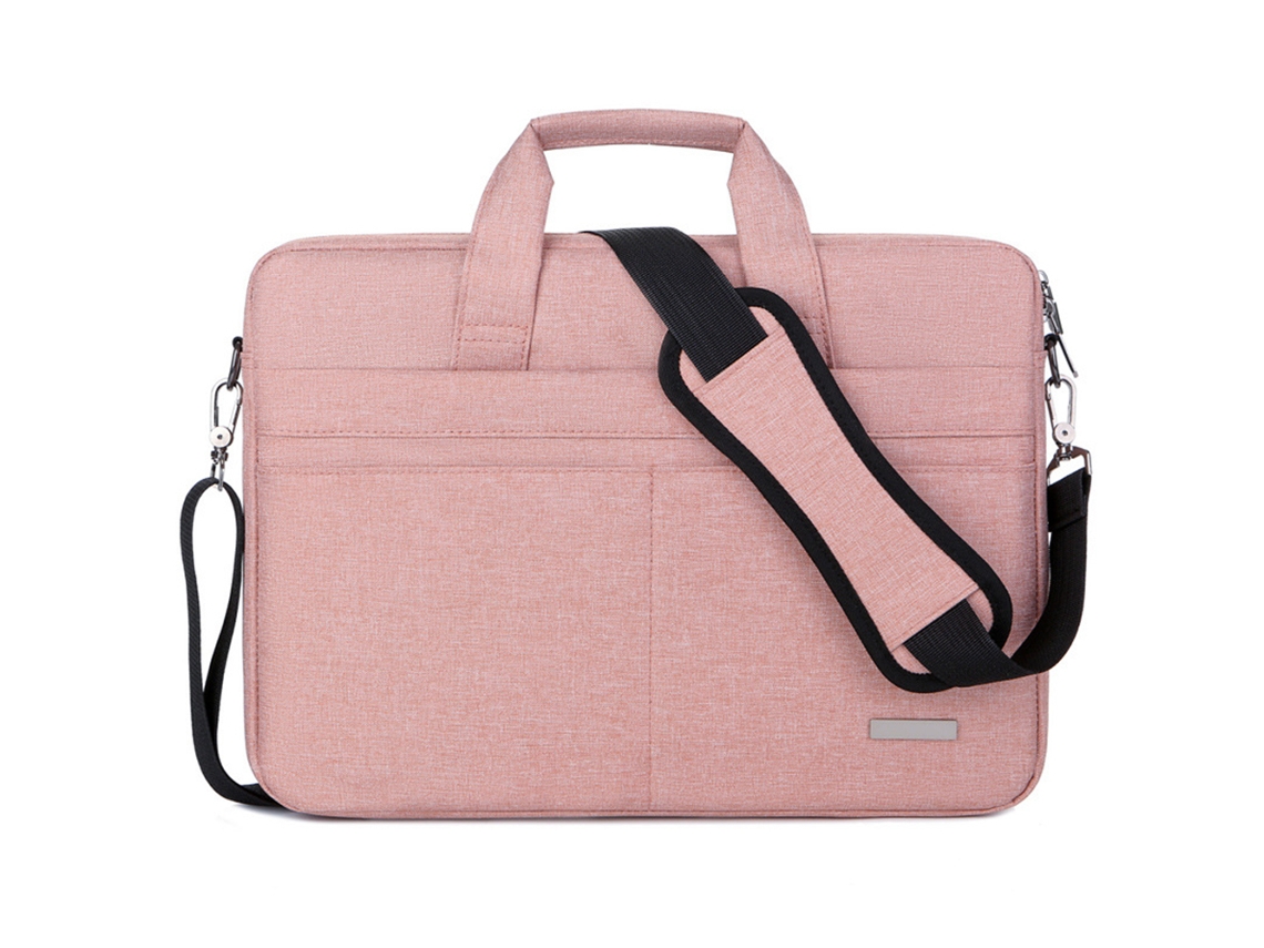 Bolsa Para Laptop De 15,6 Polegadas À Prova Dágua E À Prova De Choque, Bolsa De Ombro Para Laptop Com Alça De Ombro E Alça Oculta, Rosa Brilvibera