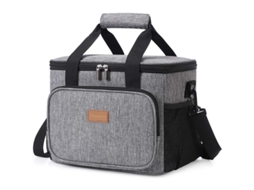 (cinza) Bolsa Térmica Para Almoço, À Prova De Vazamentos, Com Alça De Ombro Ajustável.