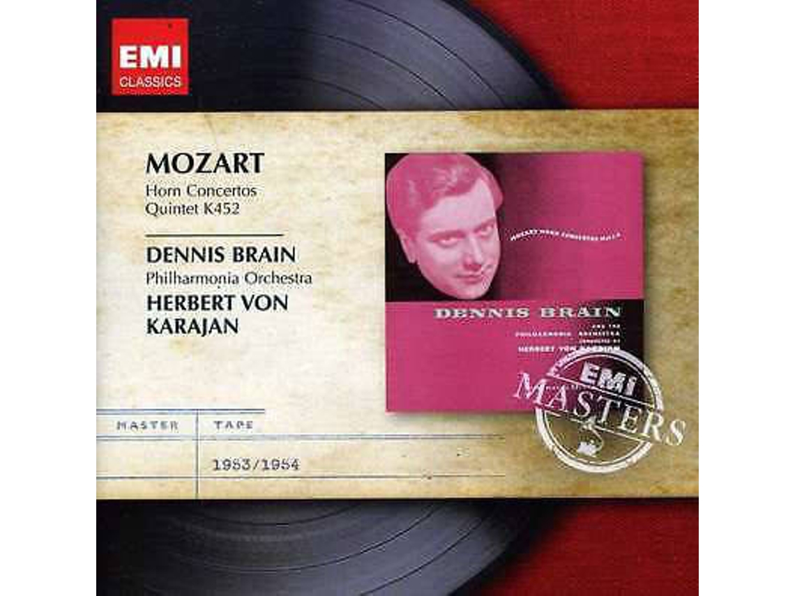CD Mozart / Dennis Brain, Philharmonia Orchestra, Herbert von Karajan - Horn Concertos (1CDs)