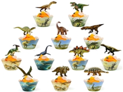 Lurelia Support para cupcakes, Jurassic, para festas e mesas.
