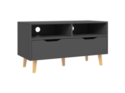 Tv Cabinet, Tv Cabinets Vidaxl Cinzeto Madeira Processada (n/a)