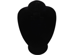 Suporte De Mesa Em Veludo Preto Com Manequim Para Colares, Organizador De Joias Com Suporte Para Busto.
