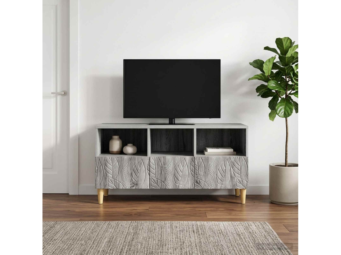 Vidaxl Gabinete Para Tv 102 X 34,5 X 50 Cm Sonoma Cinzento