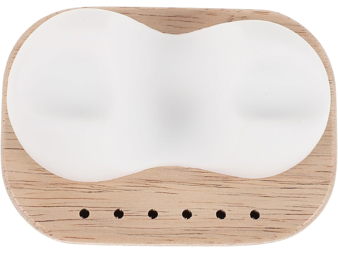 Support De Perceuse A Unhas Em Bois E Silicone 6 Trous