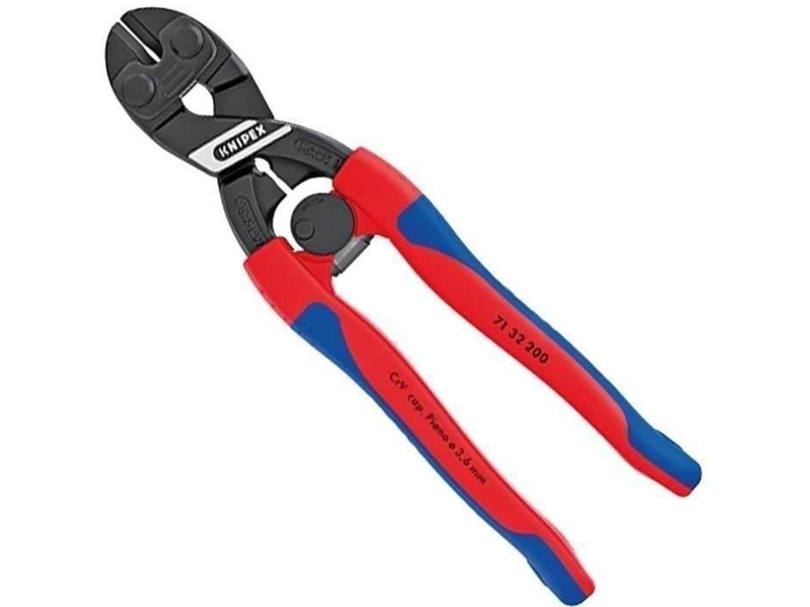 Cortador De Parafusos Compacto Cobolt 7132 200 Mm Knipex Corte Aço Vermelho