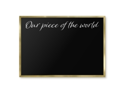 Magnetic Board For Wall Our Piece Of The World For The Bedroom Espelharte (70x50 Cm)