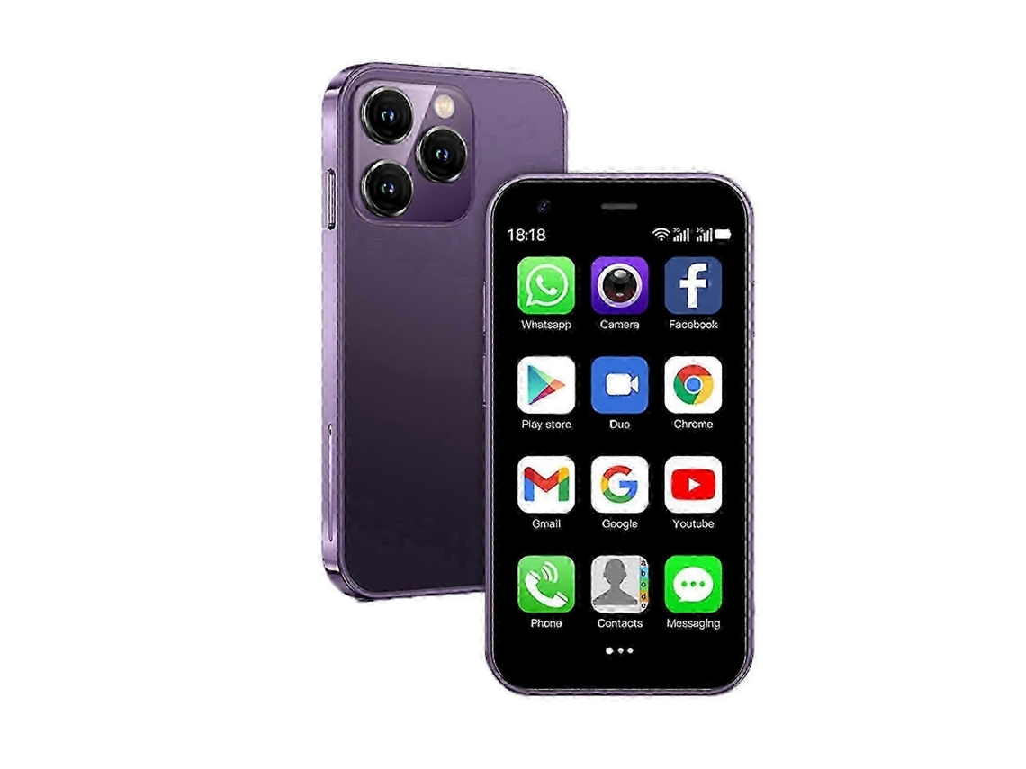 Mini Smartphone, O Celular Menor Do Mundo, Tela De 3,0 Polegadas Android, Cor Roxa Vibrante