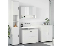 Vidaxl Conjunto De Móveis Para Banheiro Com Gaveta 4 Pcs Branco