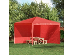 Vidaxl Lateral De Tenda Para Festa 2 Pcs Vermelho 300 X 195 Cm