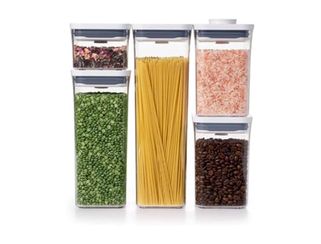 Conjunto 5 Recipientes OXO (Transparente)