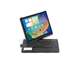 Capa Protetora YUNZII em Prateado com Rotação de 360° e Teclado Retroiluminado Sensível Ao Toque para Ipad de 10,9 Polegadas (175x129x90 cm)