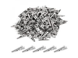 Clips de Cocodrilo S/MARCA, metálicos, 27mm, prateados, 10 peças, para soldadura e automóveis