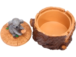 Cinzeiro Criativo Resina Formato Coala Cigarros Interior Decoração Original Estar Escritório Acessório GOKOCO