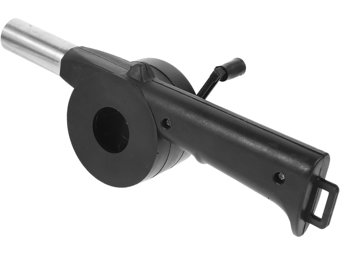 Portátil e Feito de Plástico e Aço Inoxidável, Este Soprador Manual para Uso Externo Acelera a Ignição e a Ventilação, CHABERLU
