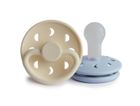 Chupeta FRIGG Block Silicone Moon Phase 6 Meses 2 Unidades