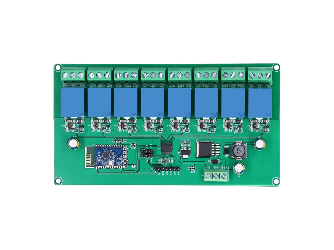 Módulo de relé de 8 canais placa de controle rs485 switch controlador 12v para equipamentos com MARCA