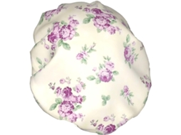 Touca De Banho Feminina Ajustável Com Estampa Floral Roxa Moderna | Reutilizável E Impermeável Para Mulheres, Dupla