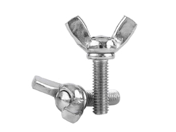 Rebe tornillos de Ala de Acero Inoxidable 304 Plata para Mano Sin Herramientas (5 Piezas)