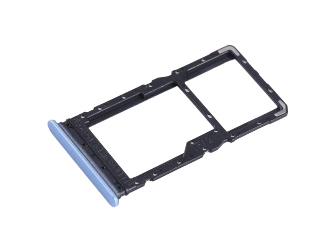 Bandeja SIM compatível com Xiaomi Redmi 12, substituição do cartão lateral azul celeste.