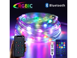 Cordão de Luzes Led , com Controle Via Bluetooth e Aplicativo, Alimentação Usb de 5 V. MDUG (20 M)
