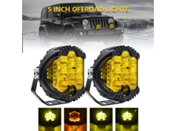 2pcs 5inch Led Work Light Pods Spot Flood Combo Offroad Driving Lamp