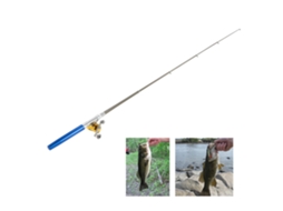 Combo Vara e Molinete de Pesca Portátil Mini