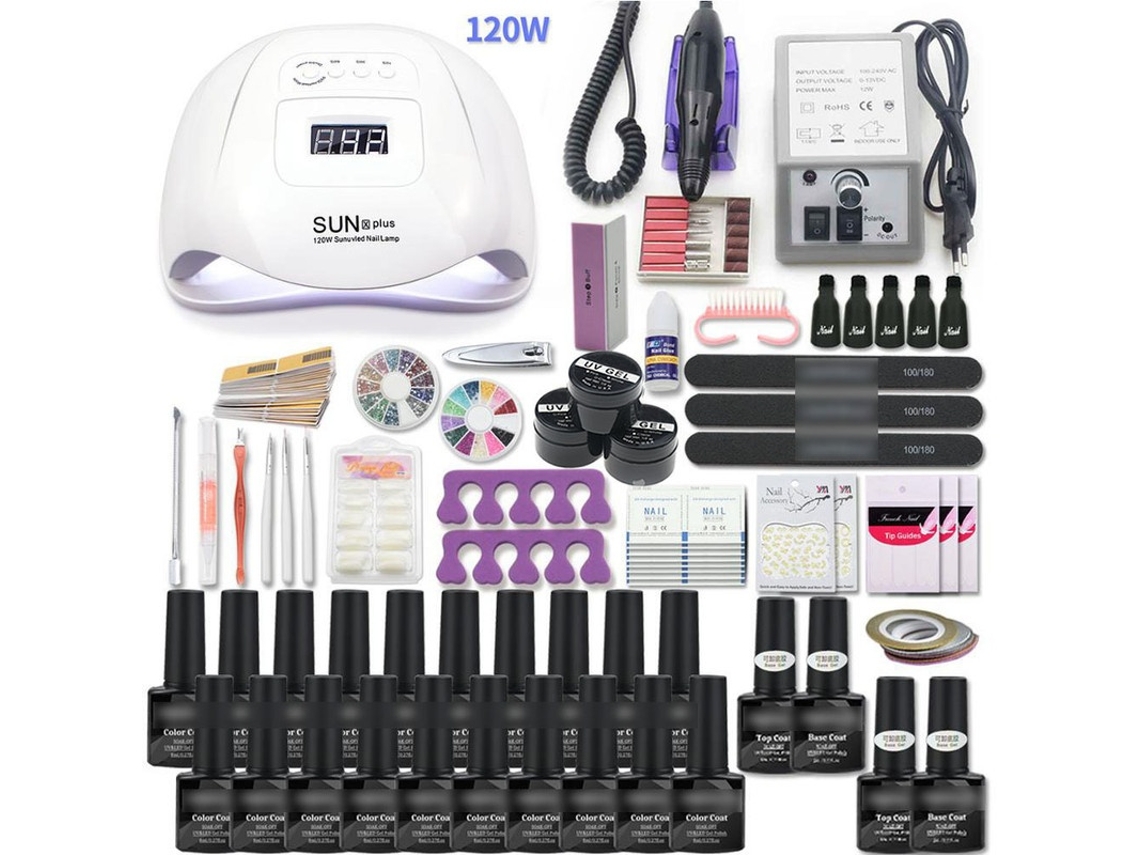 Lâmpada Uv Led Para Unhas 120w Com Sensor Automático Elysve