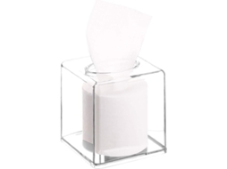 Caja De Pañuelos De Acrílico Transparente Linjou, Rectangular, Para Baño, Dormitorio Y Sala De Estar