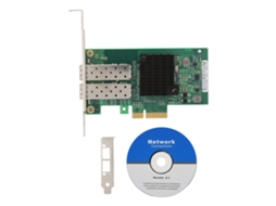 Adaptador de servidor LAXISCREED de porta gigabit duas portas suporta rede de fibra ótica