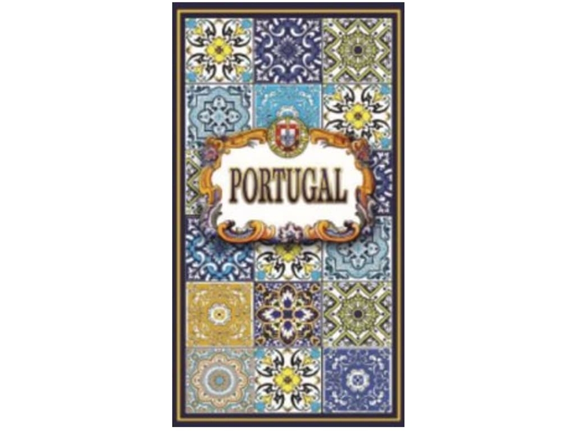 Toalha De Praia Microfibra Azulejos Grandes Portugal
