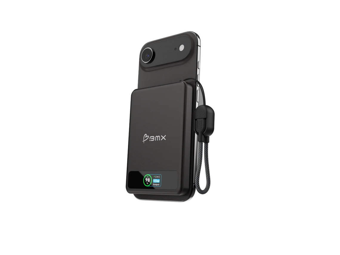 Powerbank BEBLAU SemiSolidState com Cabo Usb-C 5000 mAh (20W - Preto)