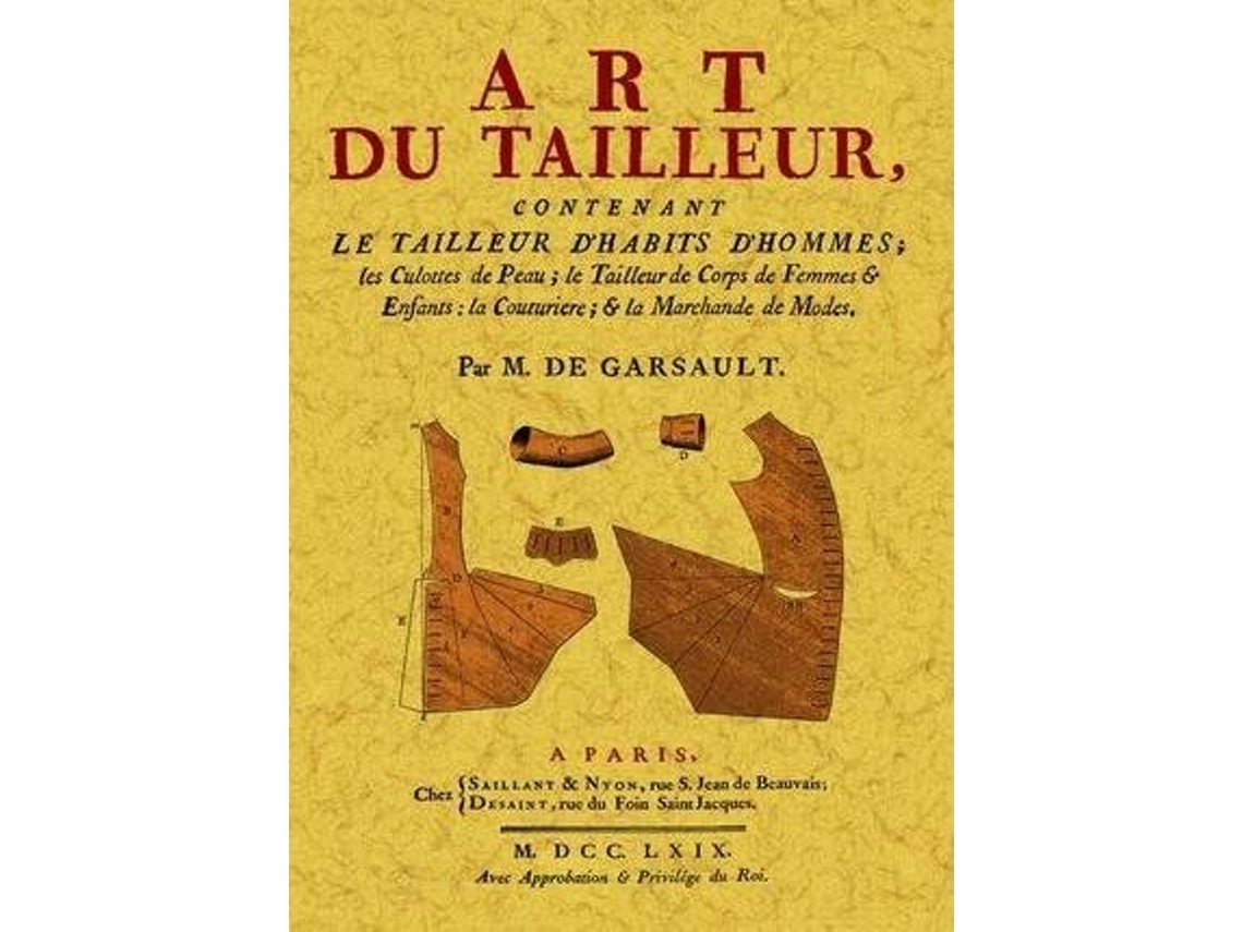 Livro Art Du Tailleur. de M de Garsault (Francês)