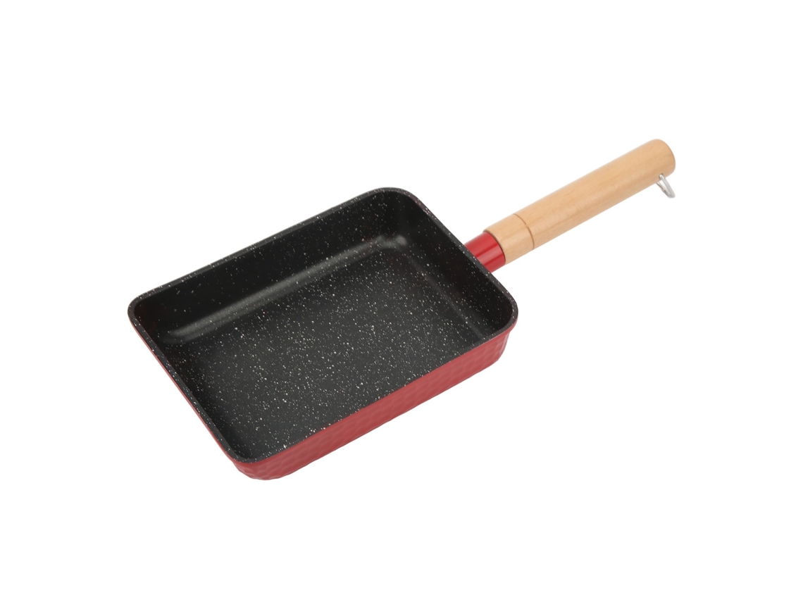 Panela De Omelete Japonesa Tamagoyaki, Antiaderente, Mini, Vermelha, Para Fogão Indução E Gás