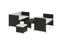 Outdoor Furniture Set, Outdoor Furniture Sets Vidaxl Preto Rattan / Vime (n/a)