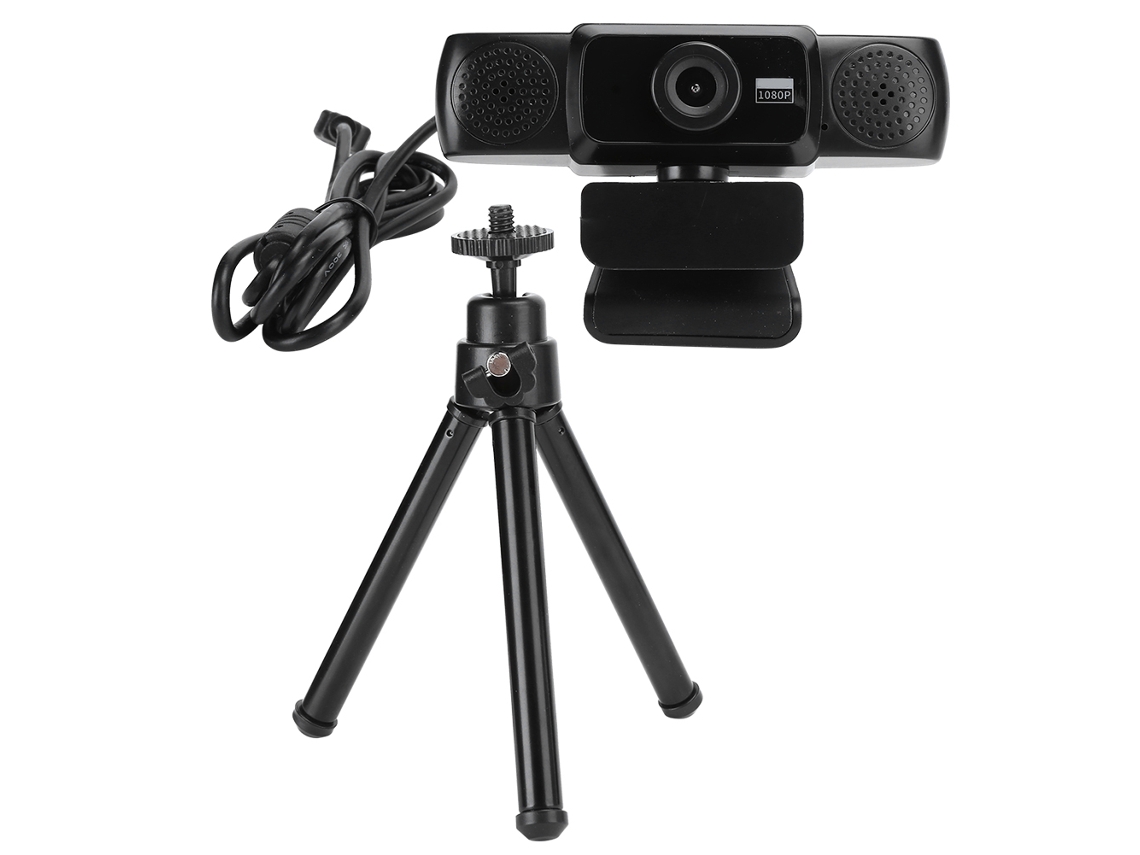 Câmera Web Hd Hxsj S5 1080p Com Autofoco E Microfone, Câmera Para Computador Rotativa