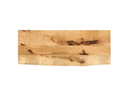 Vidaxl Tampo De Mesa C/ Borda Viva 80x40x2,5cm Mangueira Áspera Maciça