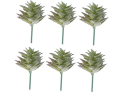 Conjunto De 6 Plantas Artificiais Realistas De Plástico Para Escritório, Sem Folhagem, Com Aparência Gokoco