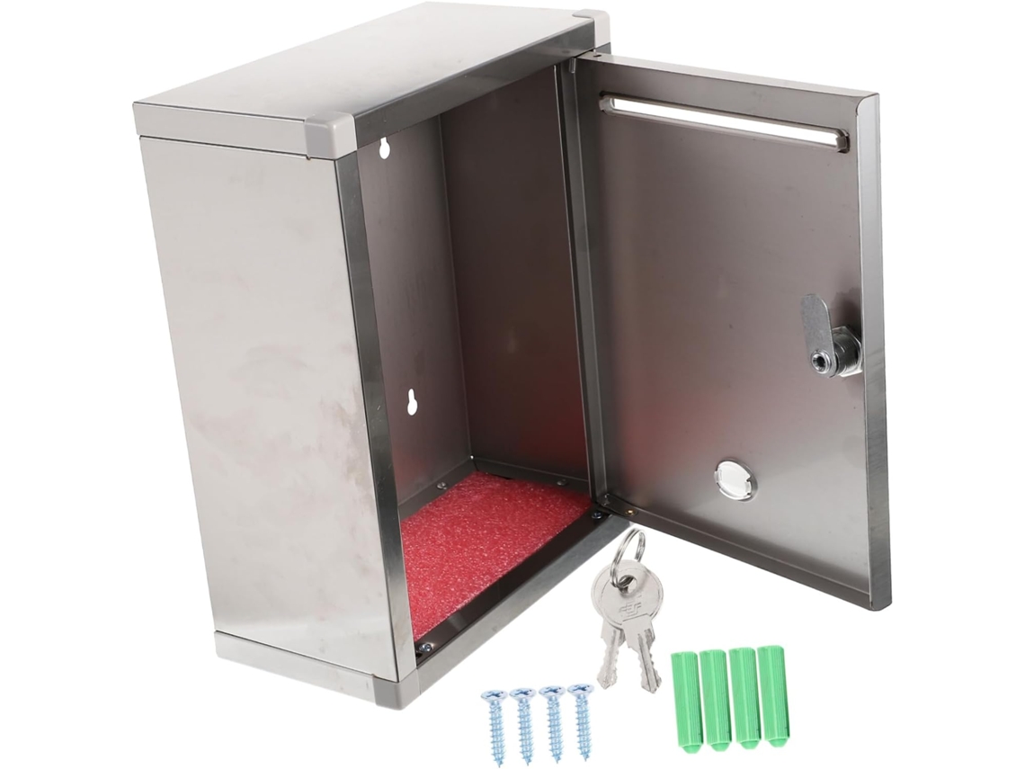 Suporte De Parede Para Caixa De Correio Externa À Prova De Ferrugem, Que Oferece Praticidade E Espaço.